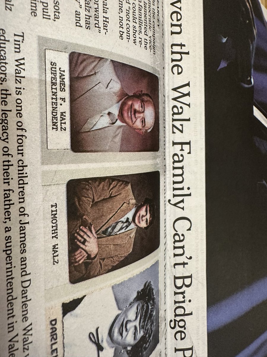 Caren Lissner (@carenlissner) on Twitter photo The <a href="/nytimes/">The New York Times</a> has a great story about the political split in #timwalz âs family. Brother Jeff has says he shouldnât run the country & âThe stories I could tell!â Apparently the story is, he got carsick on trips as a kid. Those folks miss the days of being elementary school bullies The <a href="/nytimes/">The New York Times</a> has a great story about the political split in #timwalz âs family. Brother Jeff has says he shouldnât run the country & âThe stories I could tell!â Apparently the story is, he got carsick on trips as a kid. Those folks miss the days of being elementary school bullies