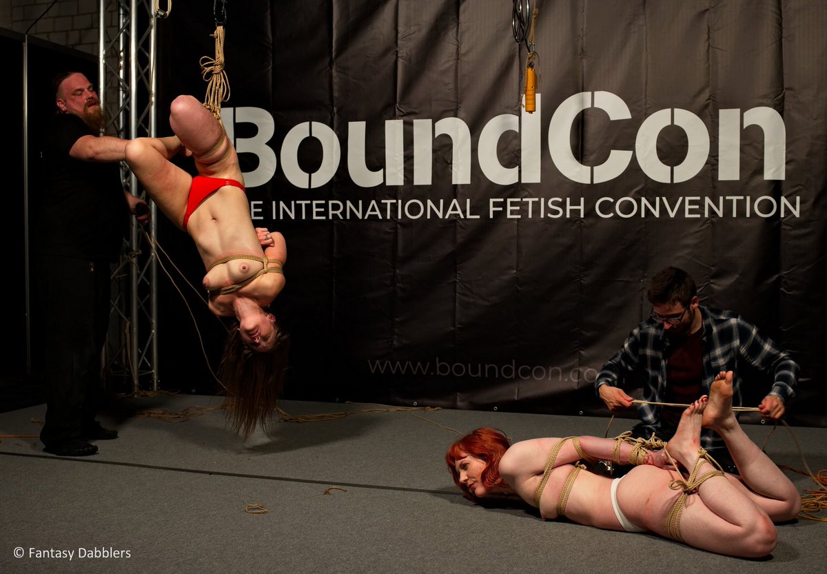 Sunday at <a href="/BoundCon_Munich/">BoundCon Munich</a> (the most recent time we were there) - <a href="/rachel_adams2/">Rachel Adams</a> and <a href="/KQuinzell/">Kitty Quinzell ❤️ Drool queen - Customs available!</a>.  😃
