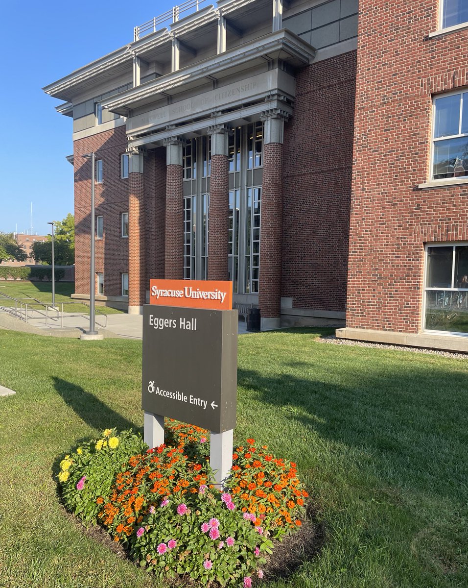 CESS_news's tweet photo. Good morning from the beautiful campus of @SyracuseU @MaxwellSU - our hosts for #CESS2024Fall. Today is the last day of our conference and we are very grateful to our hosts for their hospitality! https://t.co/mhBl7OSVVd