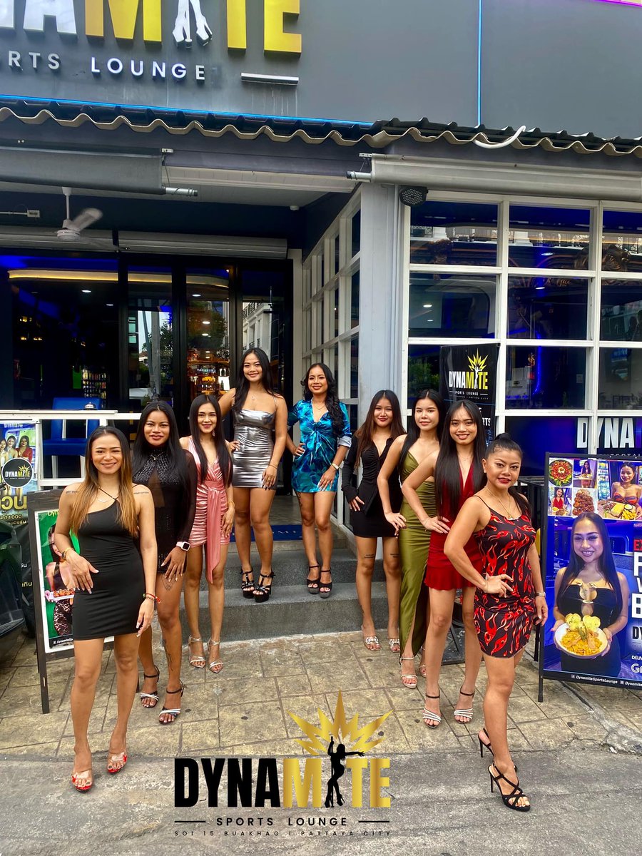 DynamitePattaya's tweet photo. All your live sports action Dynamite Sports Lounge. Delicious food and drinks in the company of our sexy Ladies. 😍What are you waiting for? 📷 #dynamite #pattaya #dynamitesportslounge #pattayacity #pattayanightlife #Pattayagirls https://t.co/wU6EzyKxvf