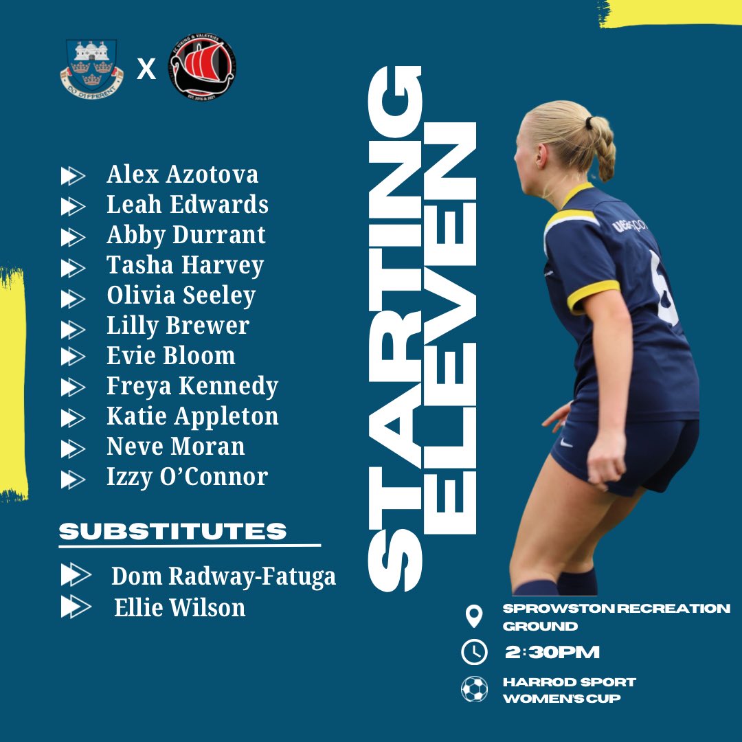 UEA Women's Football Club (@ueawfc) on Twitter photo Hereโs how we line up for our cup tie vs <a href="/VikingValkyries/">FC Viking & Valkyries ๐ด๓ ง๓ ข๓ ฅ๓ ฎ๓ ง๓ ฟ</a> !
The Uโs will be looking to build on their 1-0 win last weekend and start an exciting campaign in the Harrod Sport Womenโs Cup๐ Hereโs how we line up for our cup tie vs <a href="/VikingValkyries/">FC Viking & Valkyries ๐ด๓ ง๓ ข๓ ฅ๓ ฎ๓ ง๓ ฟ</a> !
The Uโs will be looking to build on their 1-0 win last weekend and start an exciting campaign in the Harrod Sport Womenโs Cup๐