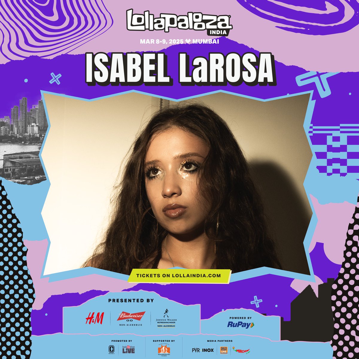 From smooth R&amp;B vibes to infectious pop hooks, Isabella LaRosa’s music is as versatile as it is captivating. Let her music take you on a journey like never before at Lolla India!

Buy these tickets in a heartbeat at lollaindia.com