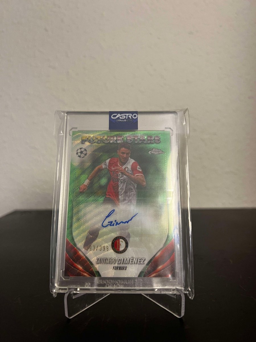 Santiago Gimenez auto /399 in pc pulled over <a href="/castrocollects/">Castro Collects</a> 
#SportsCards #United #Gimenez #auto