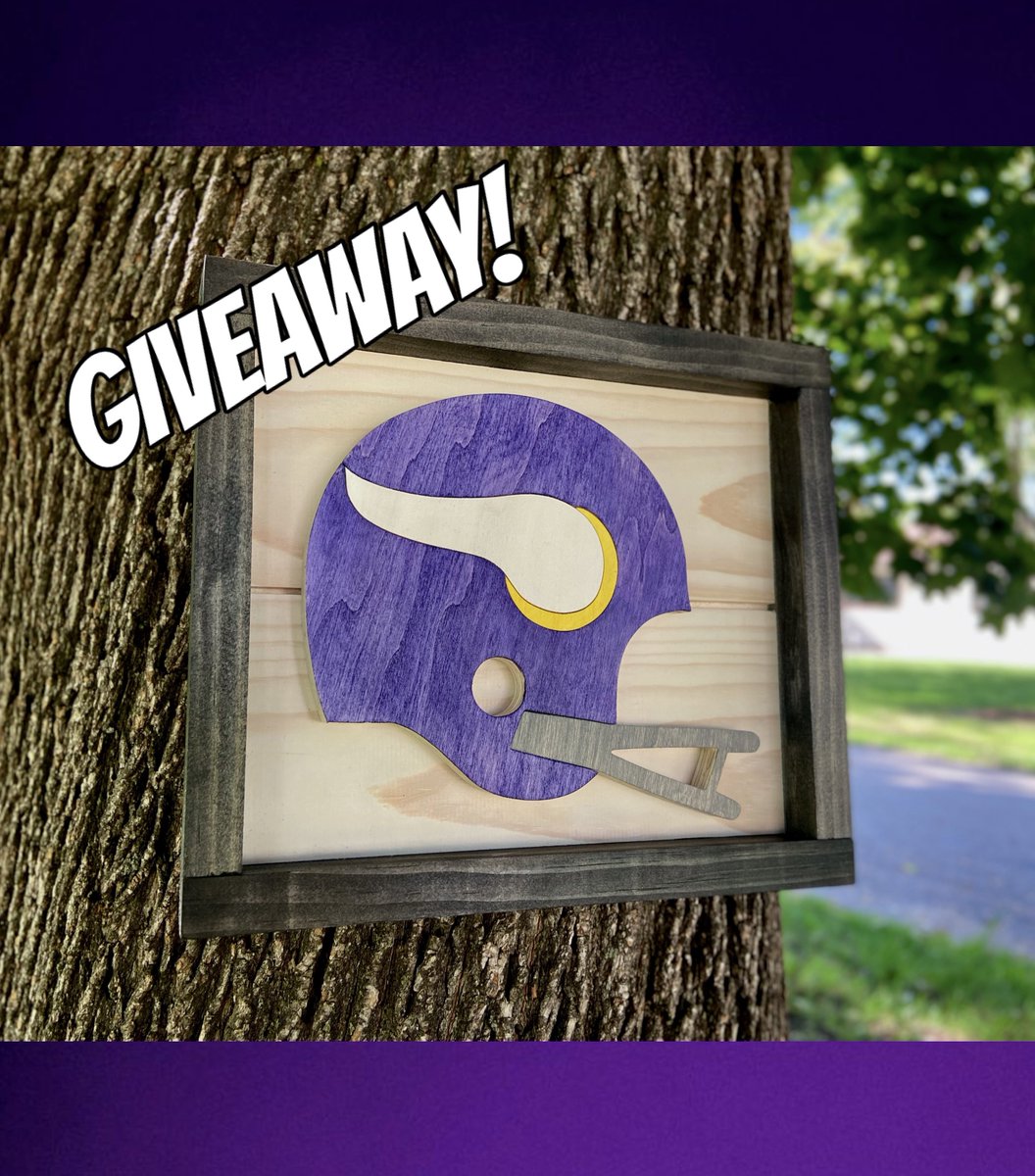 thatsbadassmn's tweet photo. 🏈GIVEAWAY TIME🏈

I’m going to be choosing one random follower who LIKES and RETWEETS this post to win an old school #Vikings helmet piece handmade by me! 

Tag any and all Vikings fans! #SKOL 

Winner announced via retweet tomorrow, 9/16/24 @ 7:30PM CST https://t.co/FBFU94KQDW