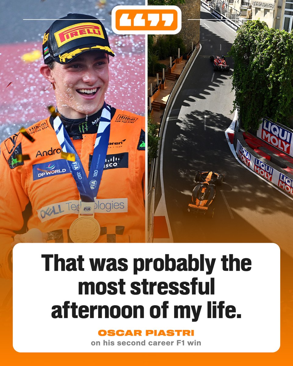 Oscar Piastri sweated it out in the final stretch 😮‍💨