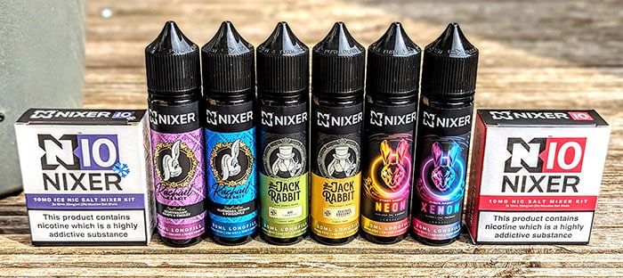 EcigClick's tweet photo. This review takes a look at the Nixer x Jack Rabbit, Rachael Rabbit &amp; Cyber Rabbit longfill e-liquids!

Nixer &amp; the Jack Rabbit ranges are both made by Dispergo @DVaping8699 and were kindly sent by @vapeclub  👉   https://t.co/Nxc60qkCHr

#Nixer #NixerX #Eliquid #EliquidReview https://t.co/7xfy0g50gb