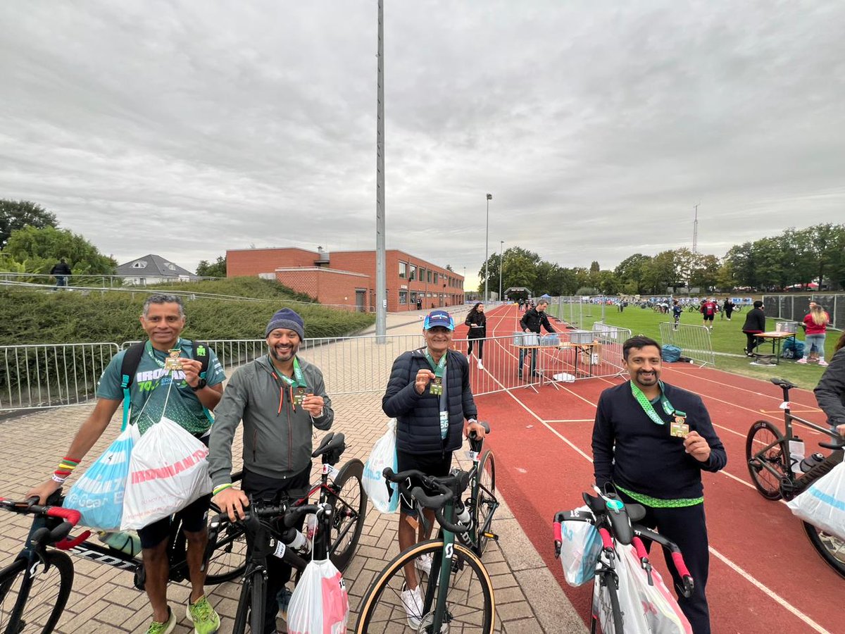 Just finished the Berlin 2024 IRONMAN 70.3 Erkner triathlon! The journey, from preparation to race day, was truly incredible. Felt so exhilarated, and it reminded me of the quote: 'In a marathon, you don’t run 42k. You run 1k 42 times.' Huge thanks to Vidya for being with me