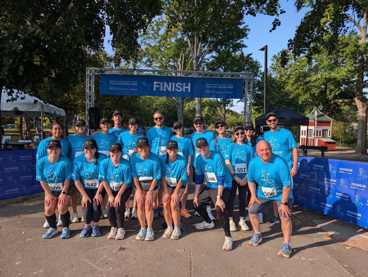 Big thank you and shout out to the HPRIR team for today’s MGH cancer center 5K fundraiser! #mgh #hprir #cancer center