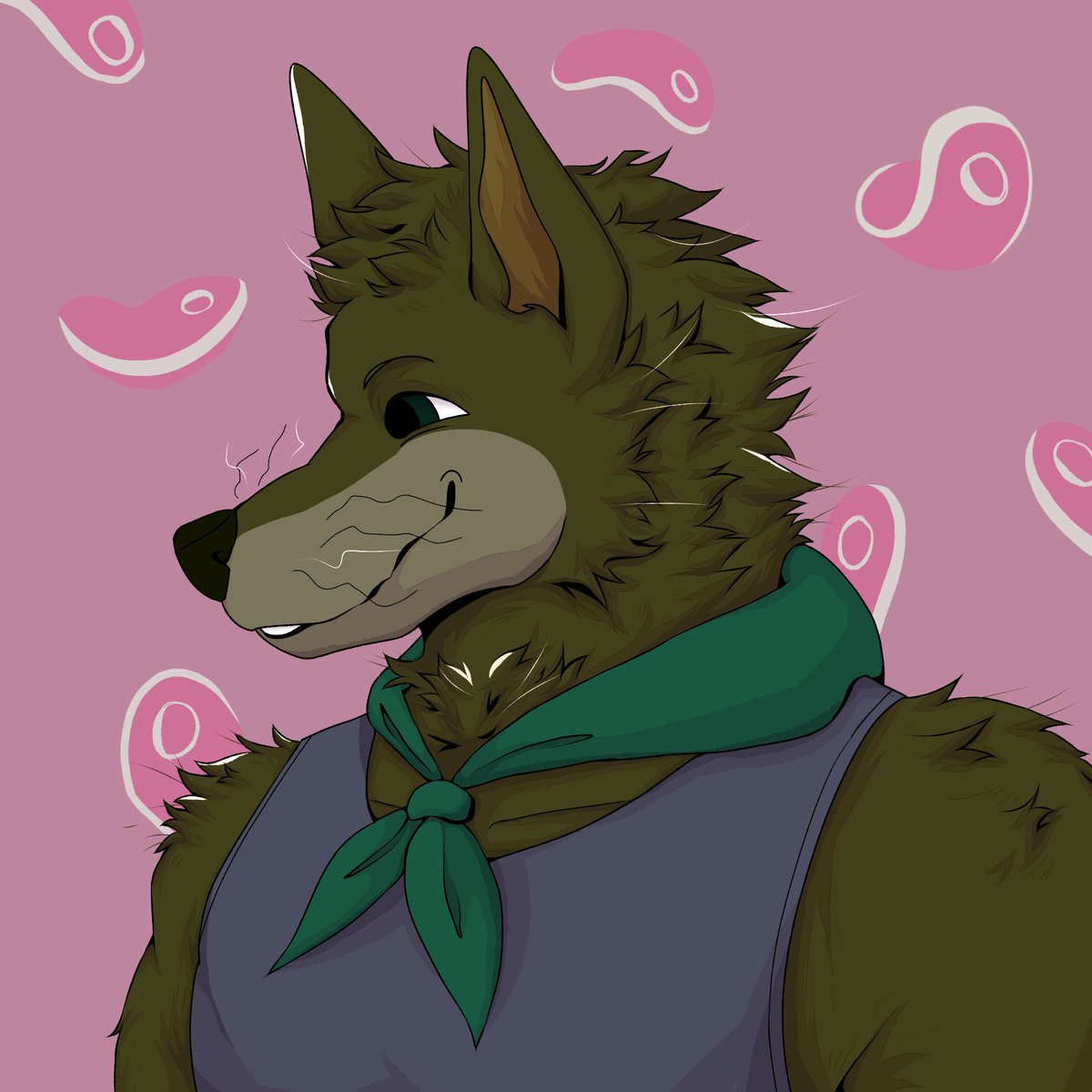 Collab with @AstralMonarchy9 
These two lads are Mei (Goat) and Gabu (Wolf)
They're both from the movie:
"Arashi No Yoru Ni" 
and my fannon is--- they're both gay 

Head on over to Astral's Page, he cooks up good stuff like this one 🙏🔥🔥