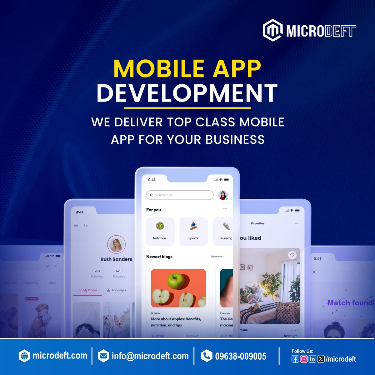 microdeft's tweet image. We deliver top-class mobile app for your website.
#appdevelopment #softwaredevelopment #microdeft