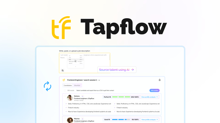 ToolsLifetime's tweet image. Use this AI talent-sourcing tool to find and hire the best talent on LinkedIn

Tapflow full review: nuel.ink/78bpJB