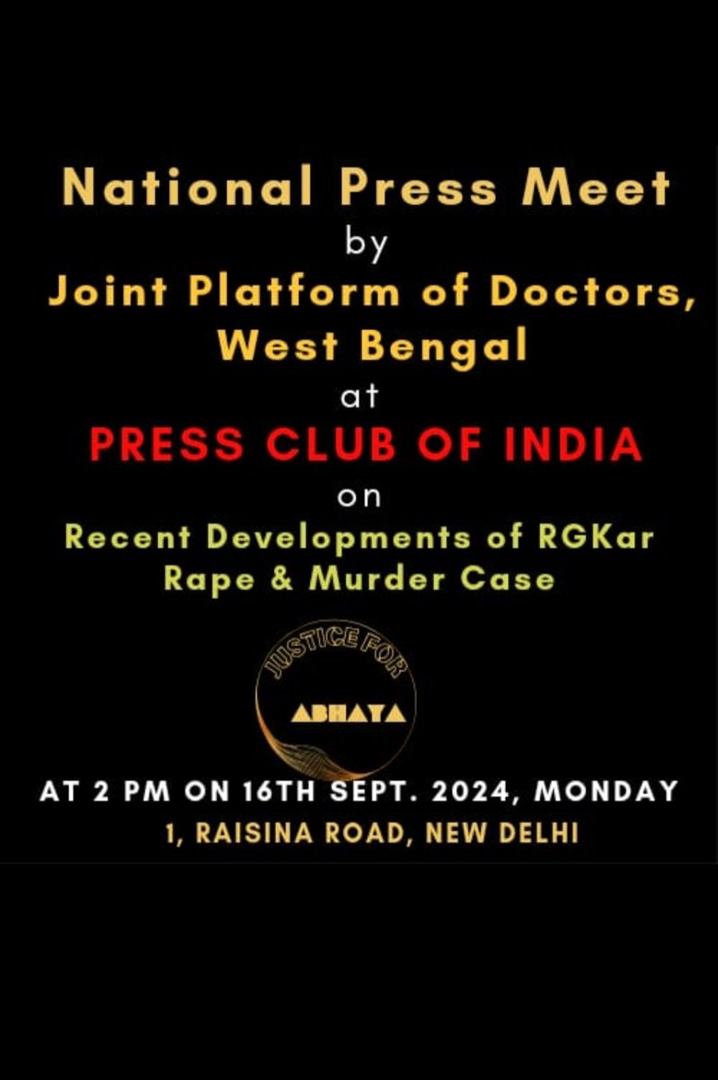 <a href="/ANI/">ANI</a> <a href="/PTI_News/">Press Trust of India</a> <a href="/ndtv/">NDTV</a> <a href="/TimesNow/">TIMES NOW</a> <a href="/MirrorNow/">Mirror Now</a> <a href="/CNNnews18/">News18</a> <a href="/aajtak/">AajTak</a> <a href="/abpanandatv/">ABP Ananda</a> <a href="/Tv9_Bangla/">TV9 Bangla</a> <a href="/republic/">Republic</a> <a href="/News18Bengali/">News18 Bangla</a> <a href="/AIIMSRDA/">RDAAIIMS DELHI</a> <a href="/RDA_UP/">RDA Uttar Pradesh</a> <a href="/RDAMP_OFFICIAL/">RDA-MP</a> <a href="/GujaratJda/">Gujarat Junior Doctors Association (JDA)</a> <a href="/Association_DNB/">Association of DNB Doctors</a> <a href="/IMAIndiaOrg/">Indian Medical Association</a> <a href="/FAIMA_INDIA_/">FAIMA Doctors Association</a> <a href="/FordaIndia/">FORDA INDIA</a> <a href="/MyAnandaBazar/">anandabazar.com</a>