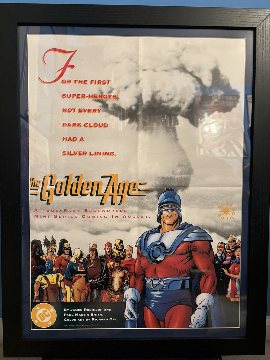 comicfoil's tweet image. The Golden Age promo poster with Paul Smith art. #Elseworlds 

Latest attempt at a bevel cut foam board for mat framing using a new cutter. It provided better control (and protection for the table underneath) but I am still struggling to get a nice sharp point at the corners.