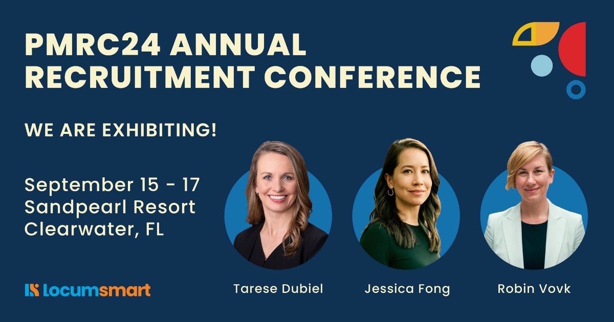 Locumsmart's tweet photo. We're at the @PracticeMatch Annual Recruitment Conference in Clearwater, FL this week!  🎉 Stop by the Locumsmart booth while you're here.

#PMRC24 #PracticeMatch #HealthcareStaffing https://t.co/07a0aV190E
