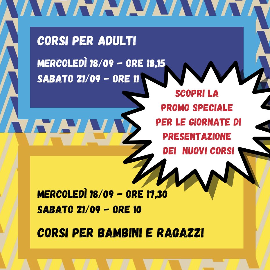 🎁Promo speciale: tessera soci annuale GRATUITA (valore €40) per chi si iscrive il 18 o il 21 settembre in occasione delle GIORNATE DI PRESENTAZIONE dei nostri nuovi corsi! 
TI ASPETTIAMO!
Vieni a trovarci in corso Turati 12 a Torino
alliancefrto.it/nuovi-corsi/