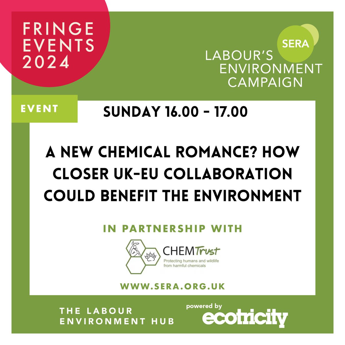 IN ONE WEEK! 

Since Brexit, the UK has not restricted a single harmful chemical &amp; some safety rules have been weakened. Labour has said it wants to rest relations with the EU. What benefits could this bring for our shared environment, as well as trade &amp; security?