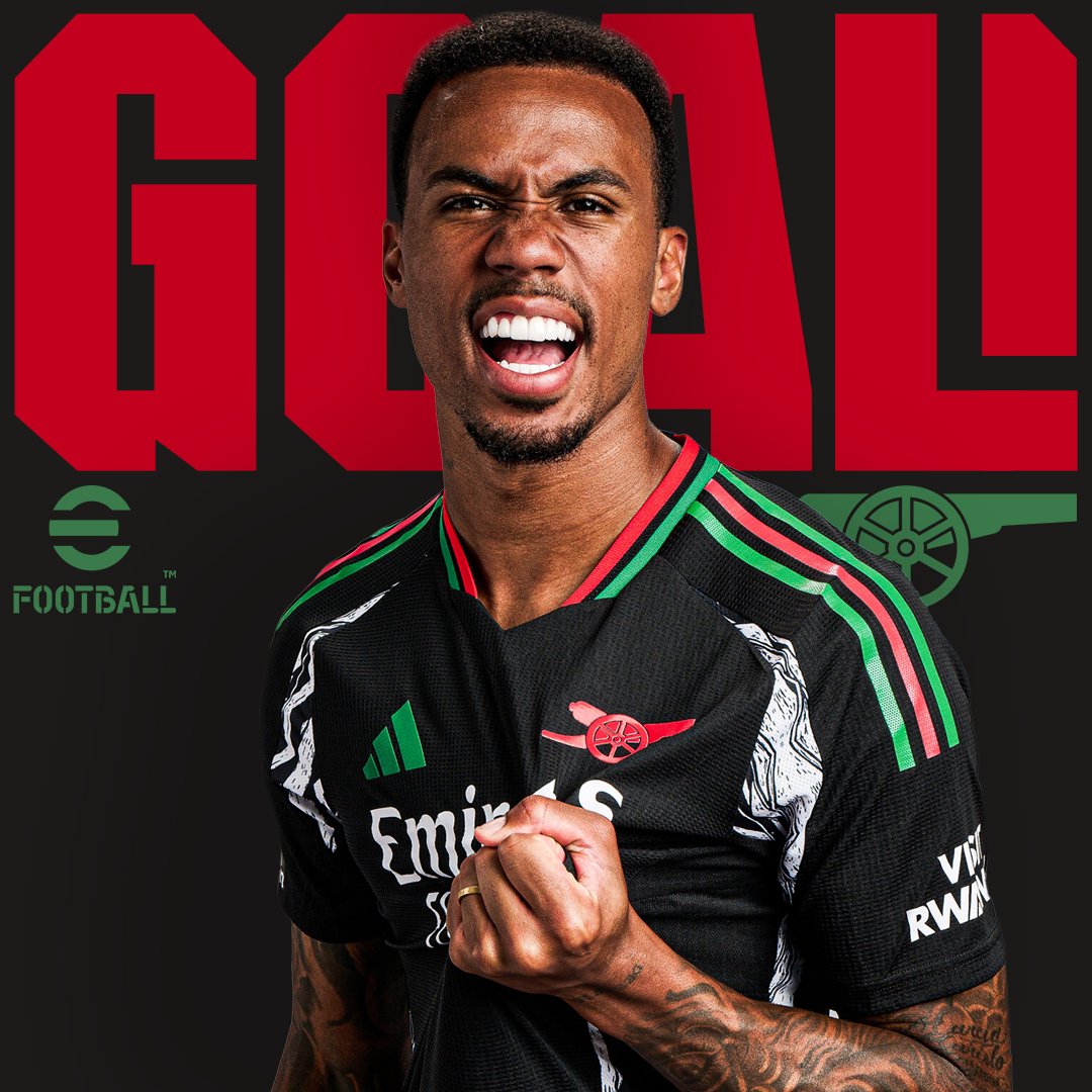 GABIIIIIIIIII  

Our number six rises highest to head home Saka's perfect corner! 🤩 

⚪️ 0-1 ⚫️ (64)