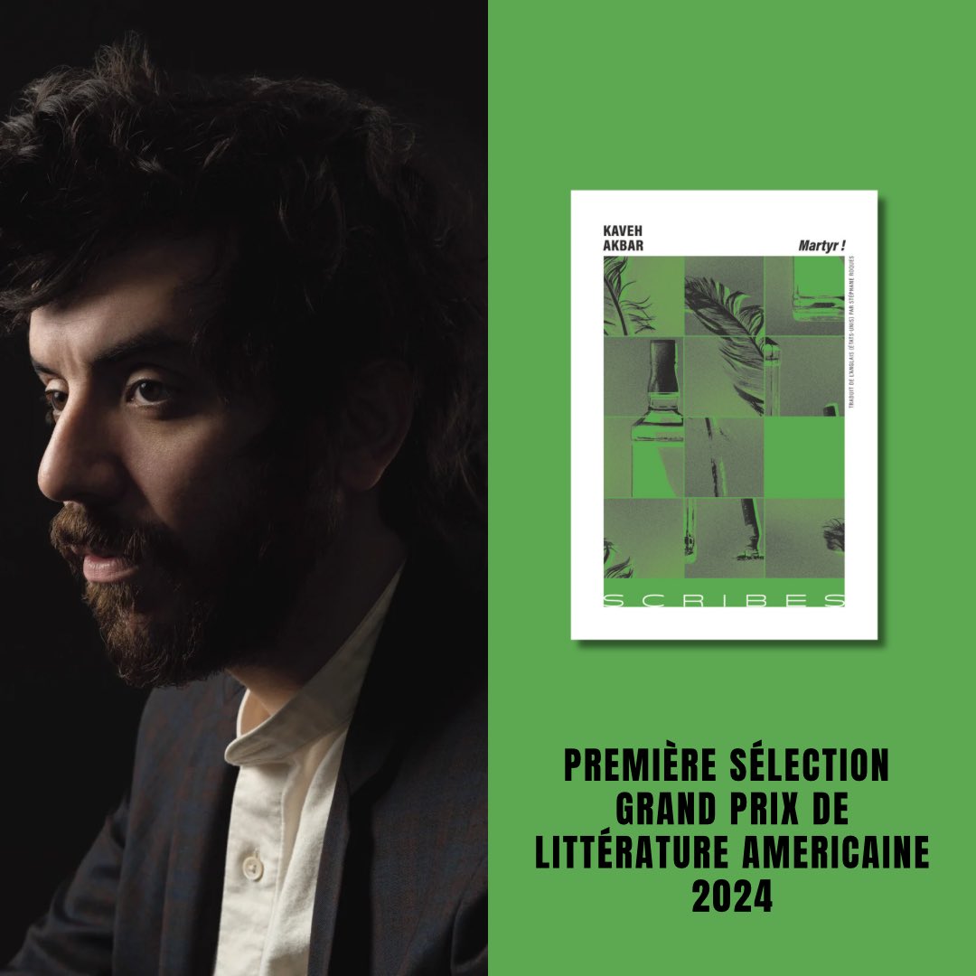 Ed_Scribes's tweet image. En plus d’être sélectionné pour le National Book Award 2024, Martyr !, de Kaveh Akbar, figure dans la liste du Grand prix de littérature américaine 🇺🇸 !