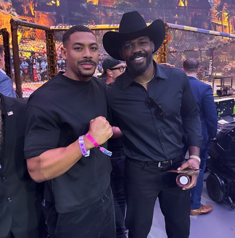 Aaron yesterday at UFC.