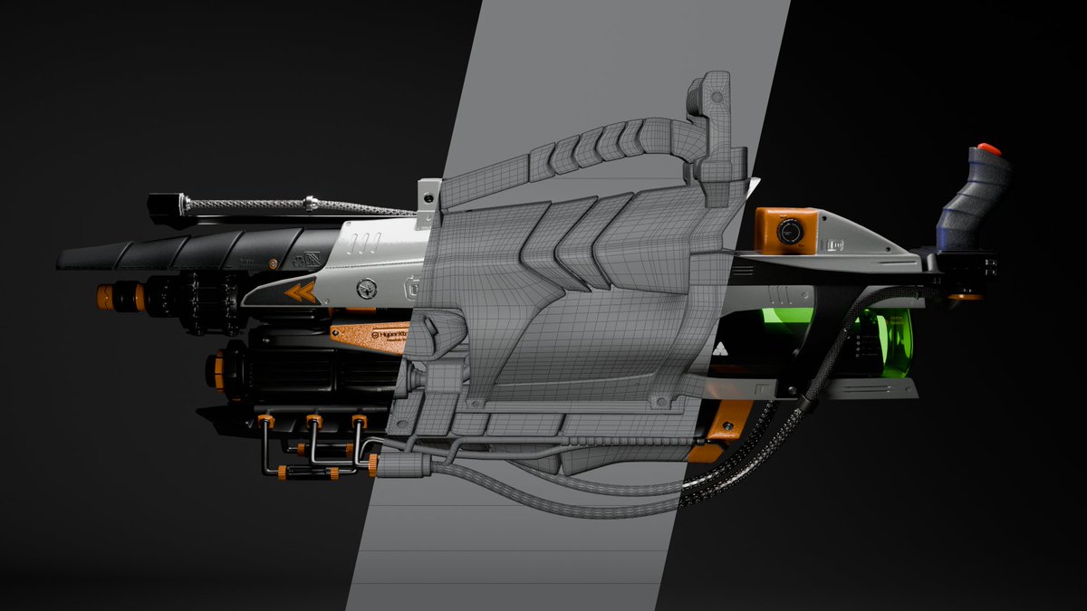 Vighneshn_TS's tweet image. Sci-Fi Gun Machine - 3D Model
This 3D Sci-Fi Gun Machine was modeled in @Blender  and textured in #substancepainter . 
#blender3D #3dartwork #3d #art #3dmodeling #ArtistOnX #artistontwittter #3dartist #gamedev #digitalart #CGI #3drender  #conceptart #scifi #3dart @XCreators #VFX