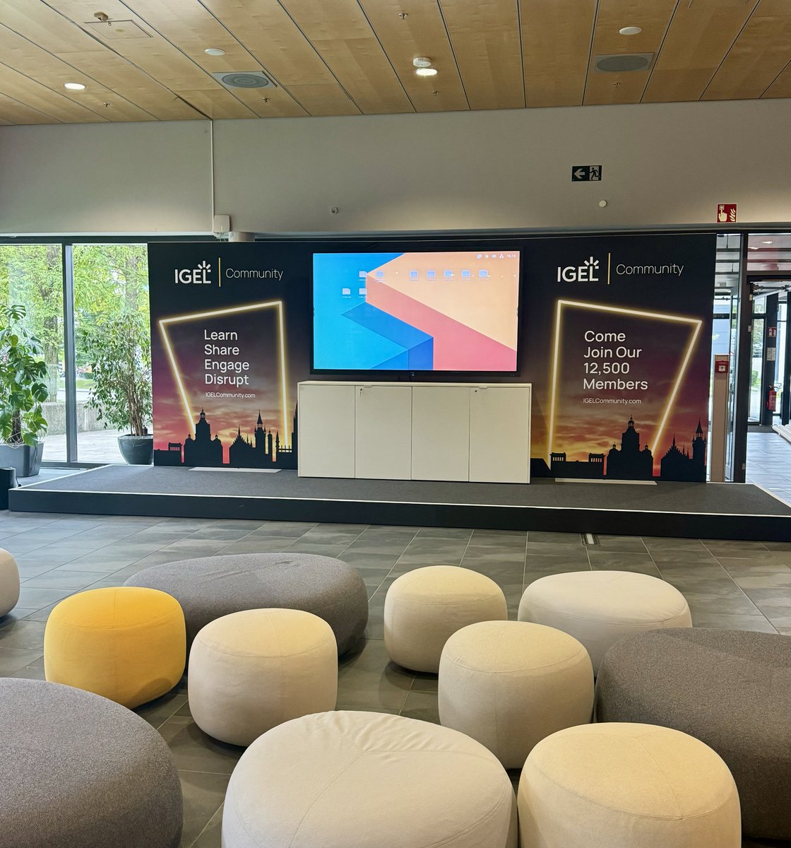 IGEL_Technology's tweet photo. Behind the scenes, at #Disrupt24 💪🏻 The team is hard at work setting the stage for an incredible two days of innovation and insights. We can’t wait to welcome you all. Stay tuned for updates! 👷♀️📦 #EUC #EventSetup #DigitalWorkspaces #IGEL https://t.co/XQn8aIFjBC