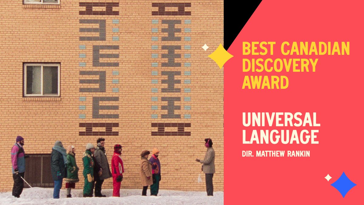 Announcing the winner of the #TIFF24 Best Canadian Discovery Award: UNIVERSAL LANGUAGE dir. Matthew Rankin