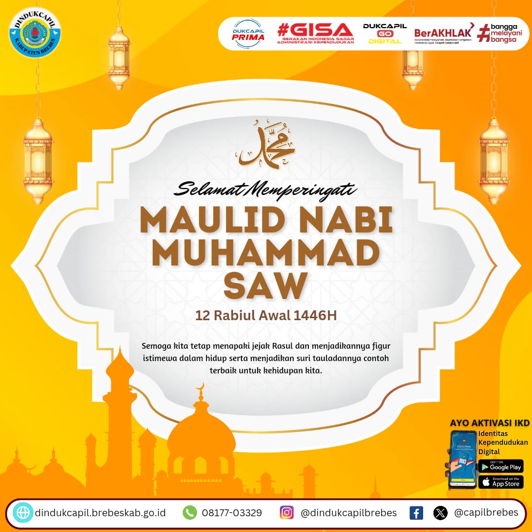 Tidak ada amalan yang sia-sia jika kita bersungguh-sungguh memohon ridho Allah.
Mari kita rayakan Maulid Nabi dengan penuh rasa syukur dan meningkatkan amal ibadah.

Selamat Memperingati Maulid Nabi Muhammad SAW 1446 H