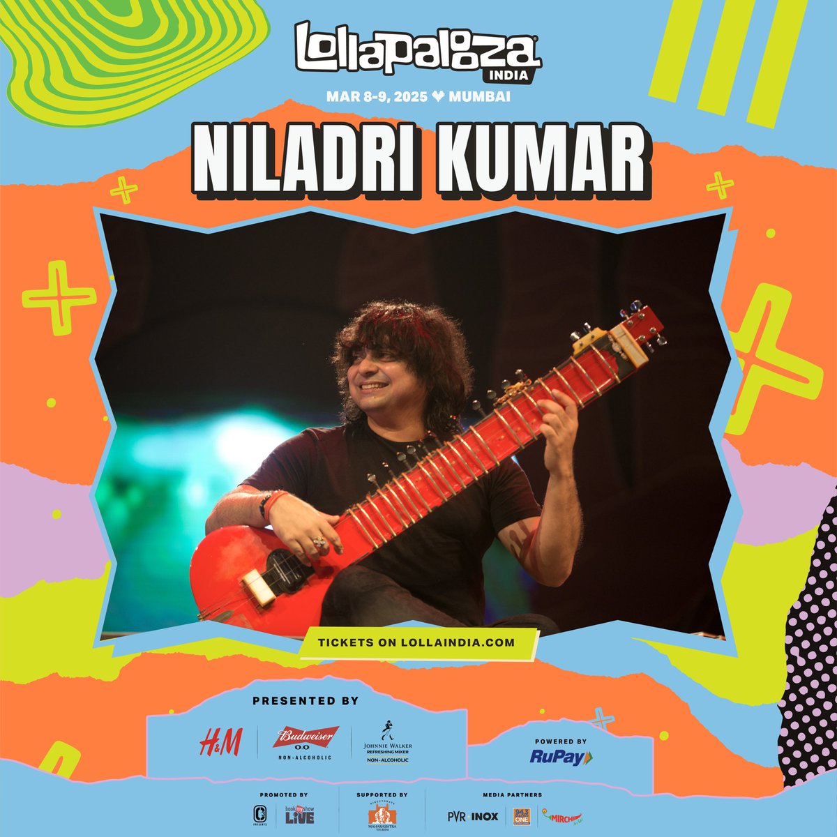 With his deep-rooted classical training and innovative approach, Niladri redefines what the sitar can do. We adore his both timeless tunes, and we can't wait to get entranced by his performance at Lolla India!

Get your tickets on lollaindia.com