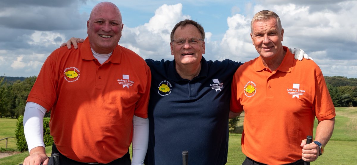 What an absolute pleasure, to play golf with Scotland’s No 2 + NCFC legend <a href="/MrGunny1963/">Bryan James Gunn</a> &amp; the former NCFC + England international goalkeeper Chris Woods.

Photo taken by <a href="/DeniseABrady/">Denise Brady Photography</a> on “Norfolk’s Biggest Ever Celebrity Charity Golf Day”, hosted by Archway Events !

👍⛳️