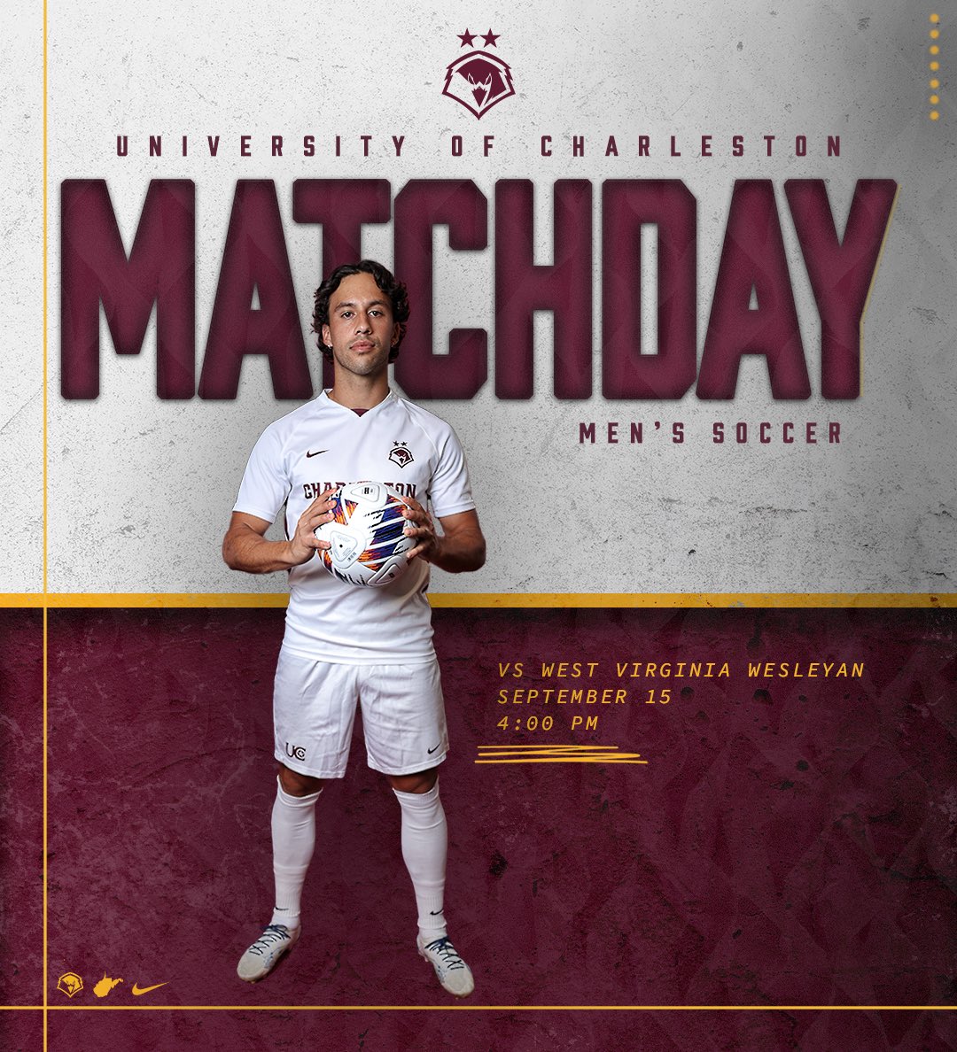 ucwv_athletics's tweet photo. ⚽️The Golden Eagles host the Bobcats this afternoon in an MEC contest 😏

🆚West Virginia Wesleyan 
⌚️4:00 PM
📍Welch Athletic Complex
📊https://t.co/Dap0n7HdxA
📺https://t.co/VGXaCEbNKS

#WingsUp https://t.co/1VKw6gbJ5u