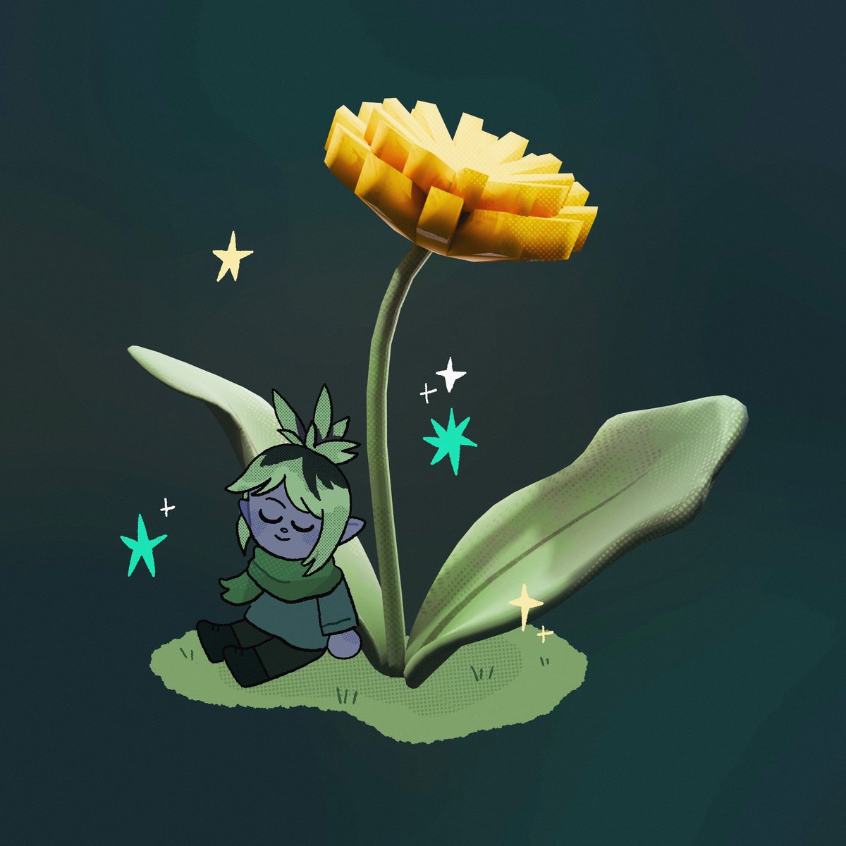 on arrive à la moitié du #slowtember2024 ! thème du jour : pissenlit