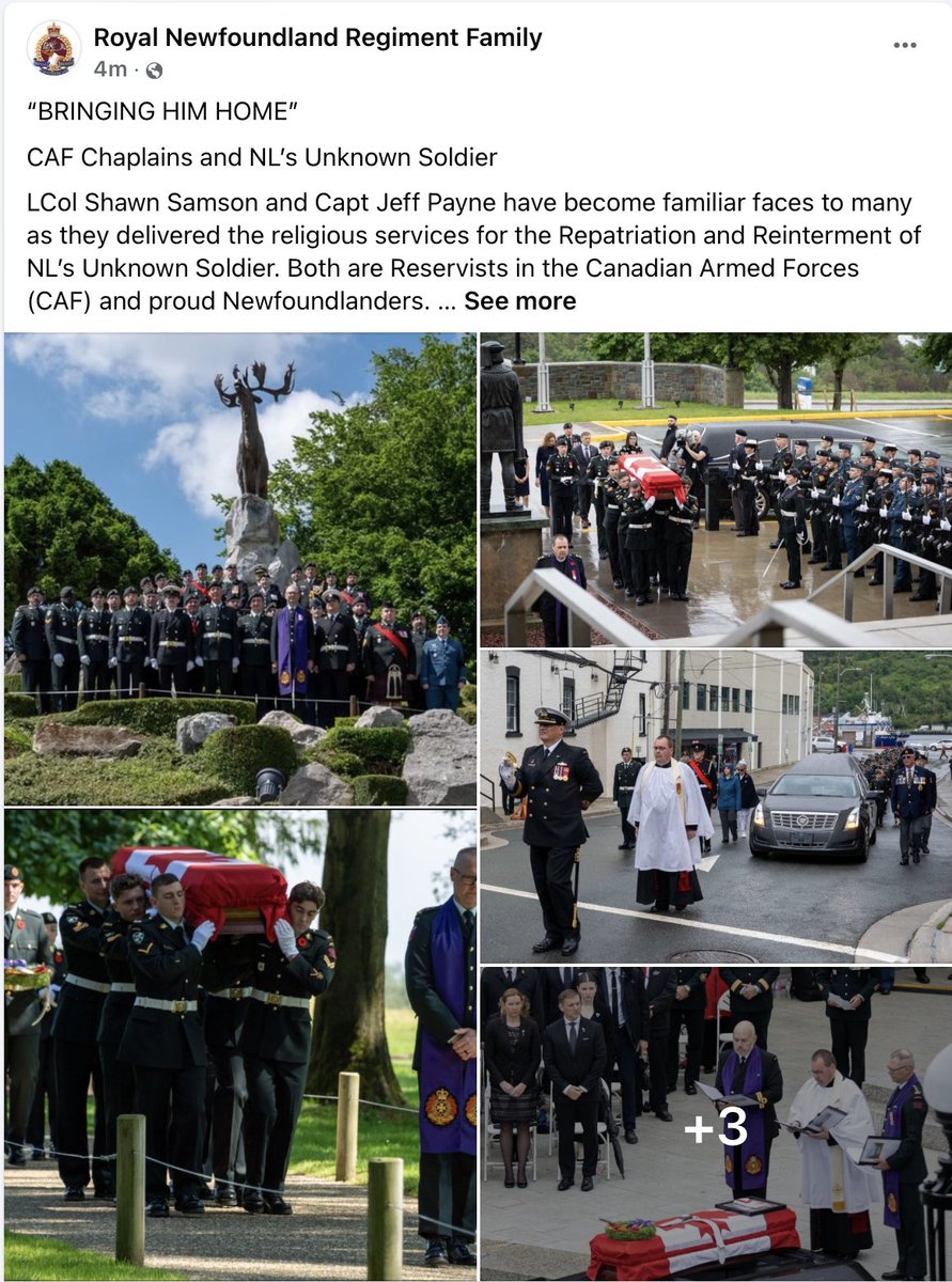Sundays are for quiet reflection. We invite you to visit our Facebook page to read this article about the Repatriation and Reinterment of NL's Unknown Soldier from the perspective of the two NL Chaplains responsible #NLMemorial100 #RNFLDRFamily