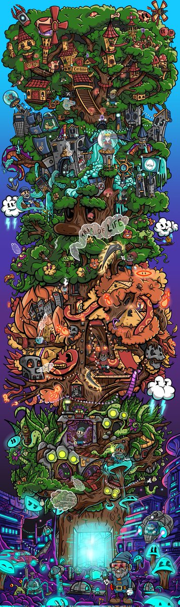 This was such a dope piece to create last year. 

Zoom in 🔍

I am hopeful that the NFT market returns to its glory days and projects that are sleeping giants can receive new life. 

#nftarti̇st
#illustration