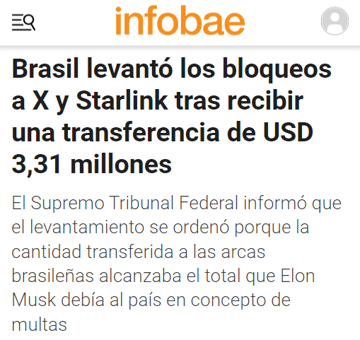 JAJAJAS Elon pagó las multas. 3 palos verdes para Lula. Disculpá si te rompí el orto, así es el comunismo champagne