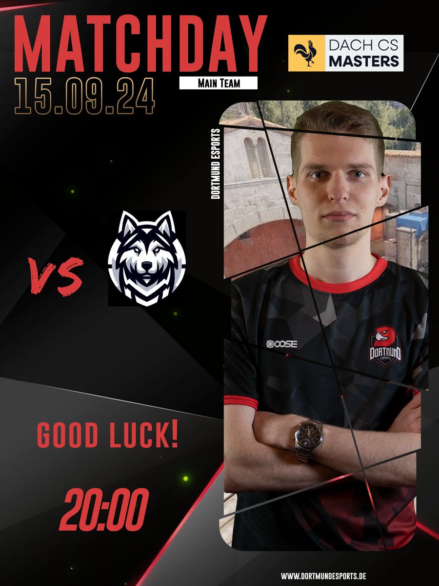 Dortmund eSports (@dortmundesports) on Twitter photo Es ist Matchday!
Um 20 Uhr beginnt für uns der 2. Spieltag in den #DACHCSMasters. Heute treten wir gegen <a href="/HuskJuelichgg/">Huskies eSport Jülich e.V.</a> an🙌
Line Up:
<a href="/a_grooo/">gro | Alex Gromov</a>
<a href="/neunard99/">Neunard</a>
<a href="/Nitschu_/">Nitschu</a>
<a href="/LDakaJesko/">LD aka Jesko</a>
<a href="/future_22x/">future22</a>
<a href="/ItsKicki/">Kicki</a> und <a href="/Ilja_ech/">Ilja</a> werden das heutige Spiel casten🔥schaltet ein und feuert die Es ist Matchday!
Um 20 Uhr beginnt für uns der 2. Spieltag in den #DACHCSMasters. Heute treten wir gegen <a href="/HuskJuelichgg/">Huskies eSport Jülich e.V.</a> an🙌
Line Up:
<a href="/a_grooo/">gro | Alex Gromov</a>
<a href="/neunard99/">Neunard</a>
<a href="/Nitschu_/">Nitschu</a>
<a href="/LDakaJesko/">LD aka Jesko</a>
<a href="/future_22x/">future22</a>
<a href="/ItsKicki/">Kicki</a> und <a href="/Ilja_ech/">Ilja</a> werden das heutige Spiel casten🔥schaltet ein und feuert die