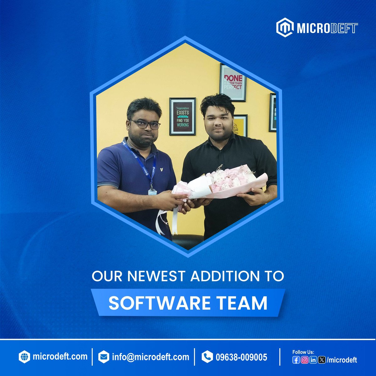 microdeft's tweet image. We’ve got some exciting news,
Welcome to the Microdeft family! 
#Welcome #NewBeginnings #TeamMicrodeft