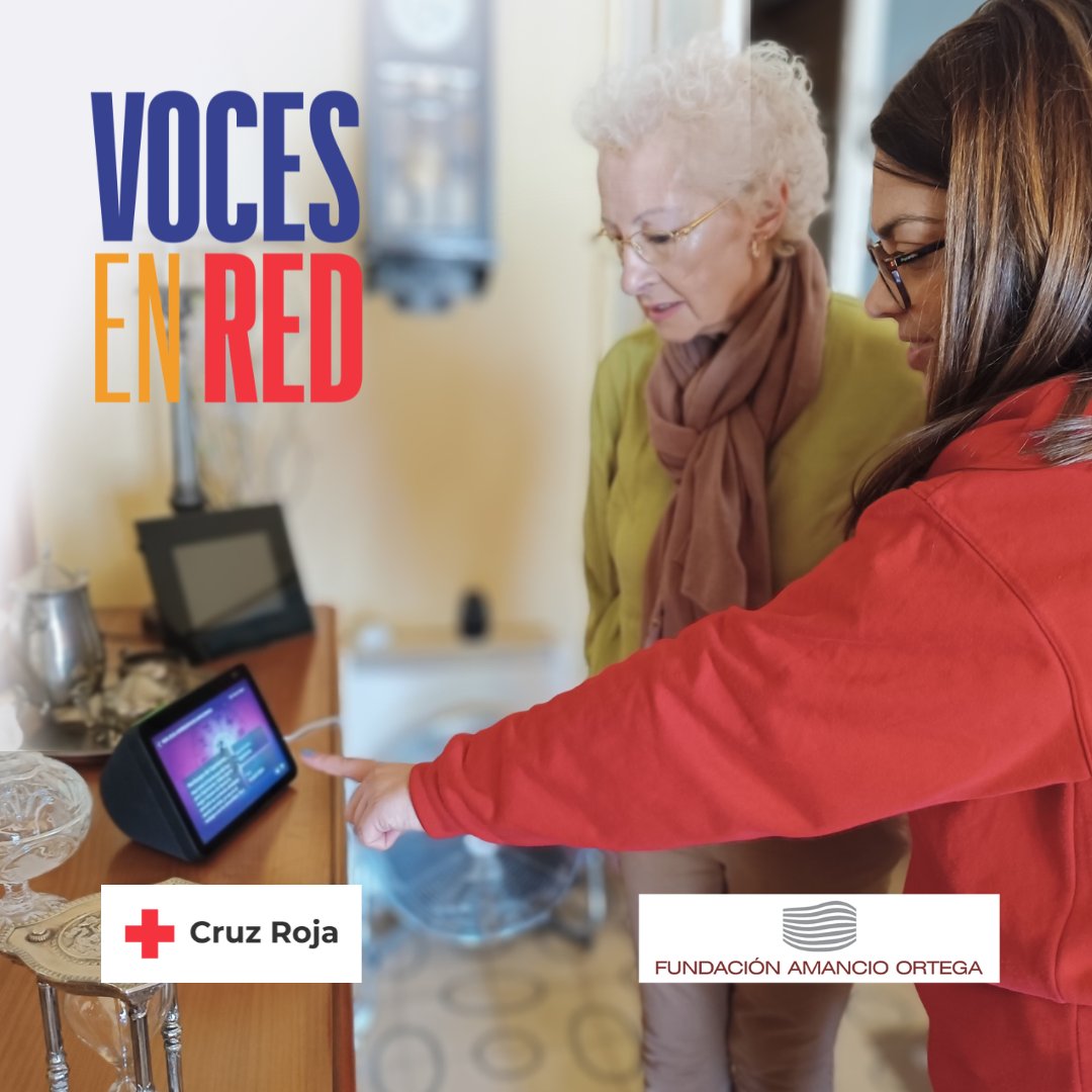 Bajo el lema #VocesEnRed, junto a Fundación Amancio Ortega, trabajamos para reducir la soledad no deseada y mejorar la autonomía personal de las personas mayores a través de asistentes de voz.