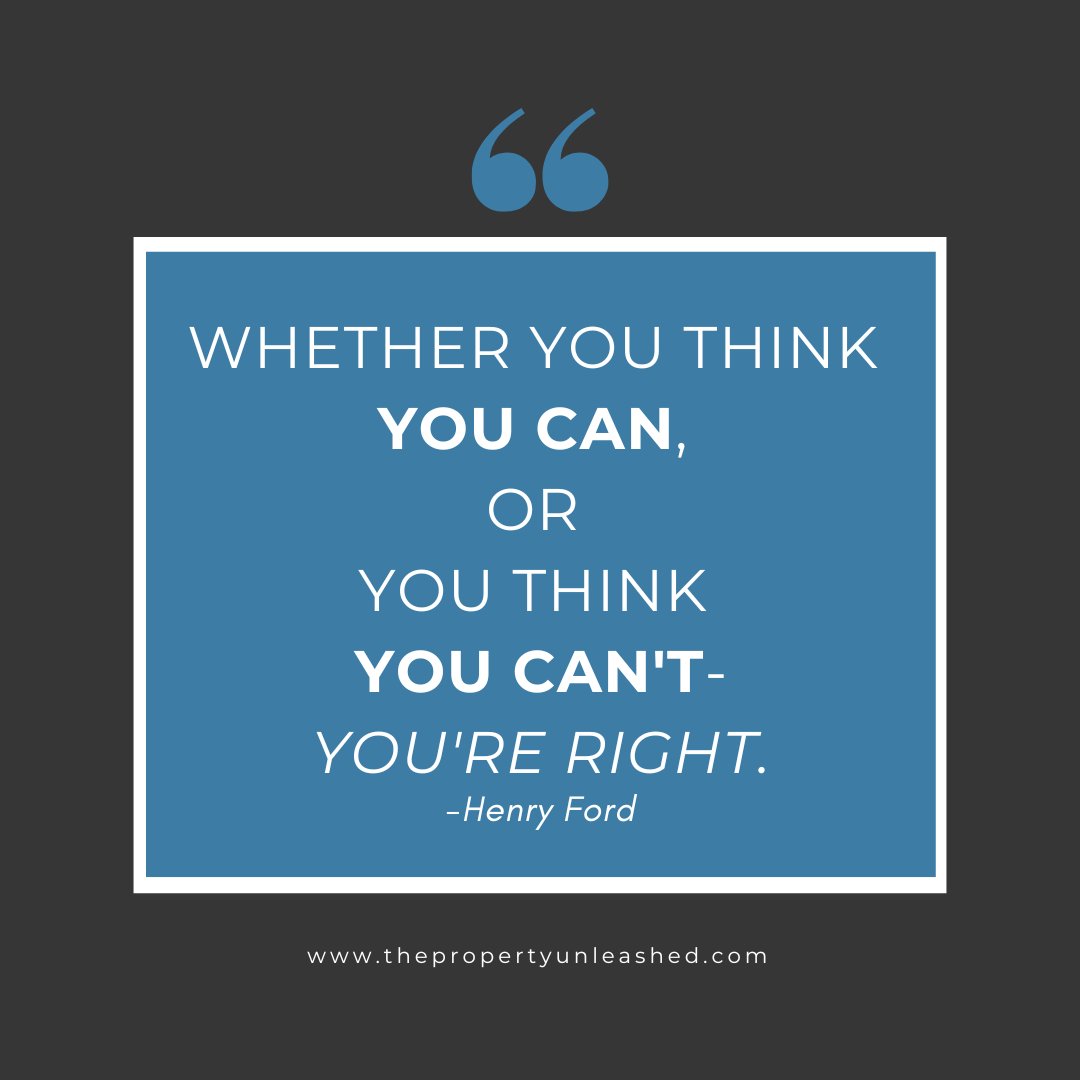 mrfproperties's tweet photo. Mindset is everything! 

Henry Ford knew it best: “Whether you think you can, or you think you can’t—you’re right.”

Your beliefs shape your reality, and the first step to success is believing in yourself. 

#MindsetMatters #BelieveYouCan #HenryFordQuotes https://t.co/VoH7M4Elnm