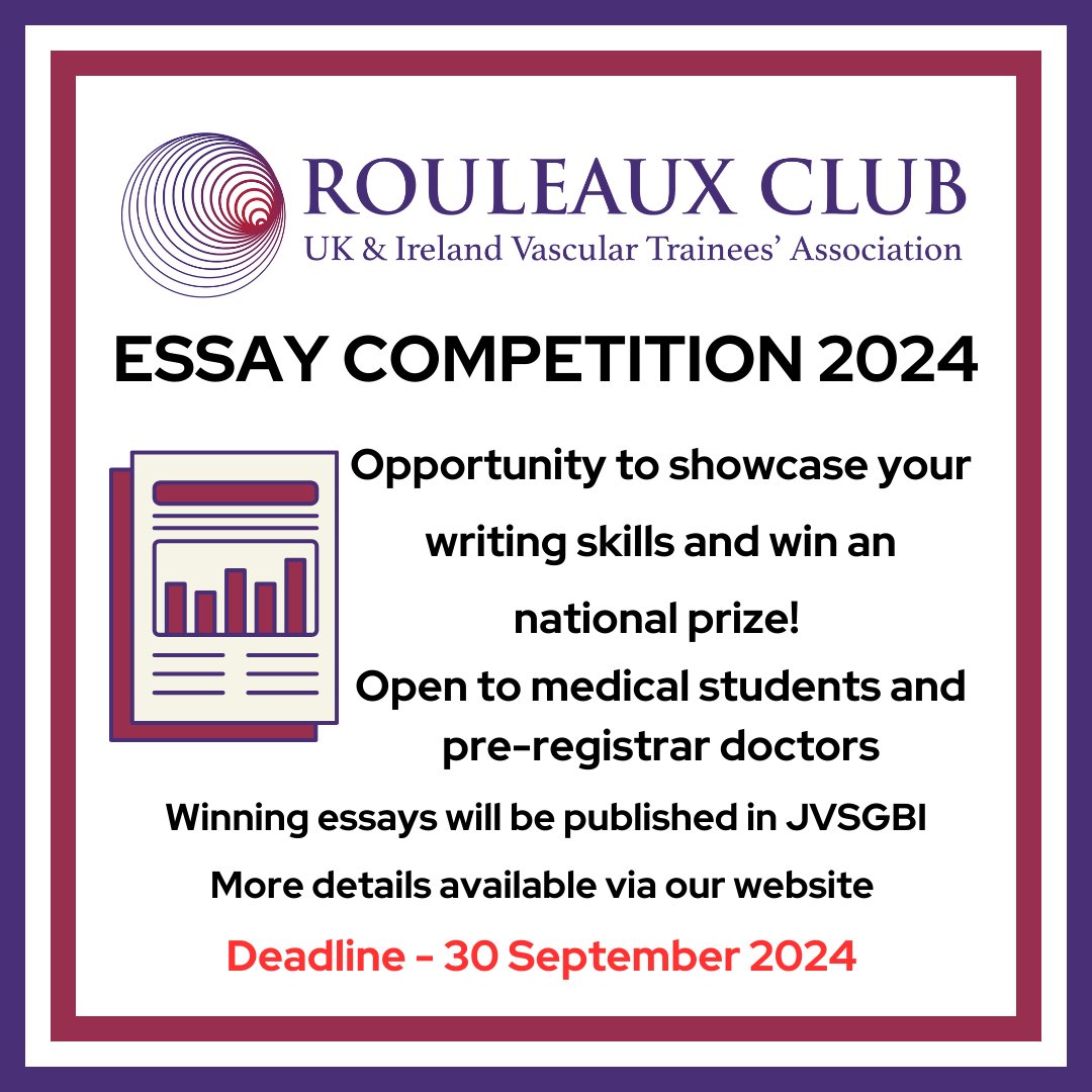 🎉Rouleaux Club Essay Competition 2024🎉

TWO WEEKS TO GO until entries close! 

More information available via our website - rouleauxclub.com/resources/care…