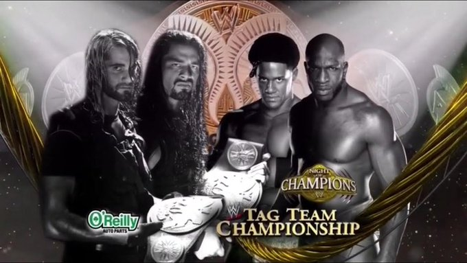 wrestle_hist's tweet photo. 9/15/2013
The Shield defeated The Prime Time Players to retain the WWE Tag Team Championship at Night of Champions from the Joe Louis Arena in Detroit, Michigan.
#WWE #NightOfChampions #TheShield #SethRollins #RomanReigns #ThePrimeTimePlayers #DarrenYoung #TitusONeil https://t.co/DkwWMwwPmW