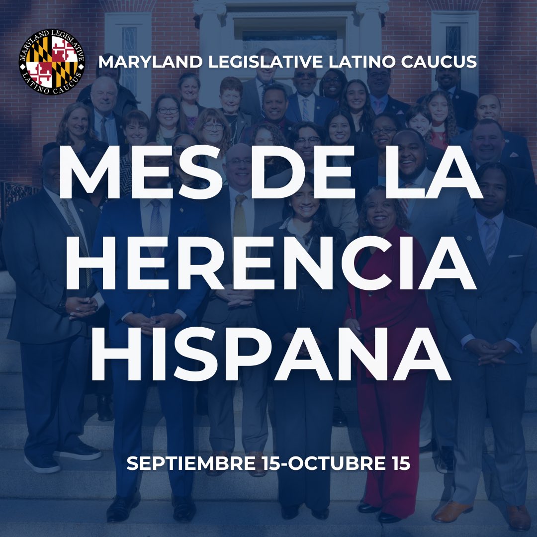 The Maryland Legislative Latino Caucus wishes everyone a happy Hispanic Heritage Month! This month, we are proud to celebrate the incredible accomplishments of members of the Latino community all around the state and country.