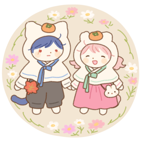 오랜만에 픽크루에 추석 버전 파츠를 추가했습니다
추석 연휴 잘 보내세요! 

그 외 얼굴 흉터 / 입 2종 / 뒷머리 파츠 2종 / 배경 색상 추가 되었습니다