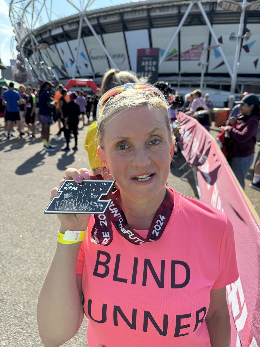 barton_kell's tweet photo. Brilliant to be part of #RunToTheFuture 5k @noordinarypark in #London this morning
It’s fantastic to see a fully inclusive running event that ‘everyone’ can join in 👏
It’s so important to make #running accessible for absolutely everyone!
#Blind #BlindRunner #GuideRunner https://t.co/FhB8XEjYNz