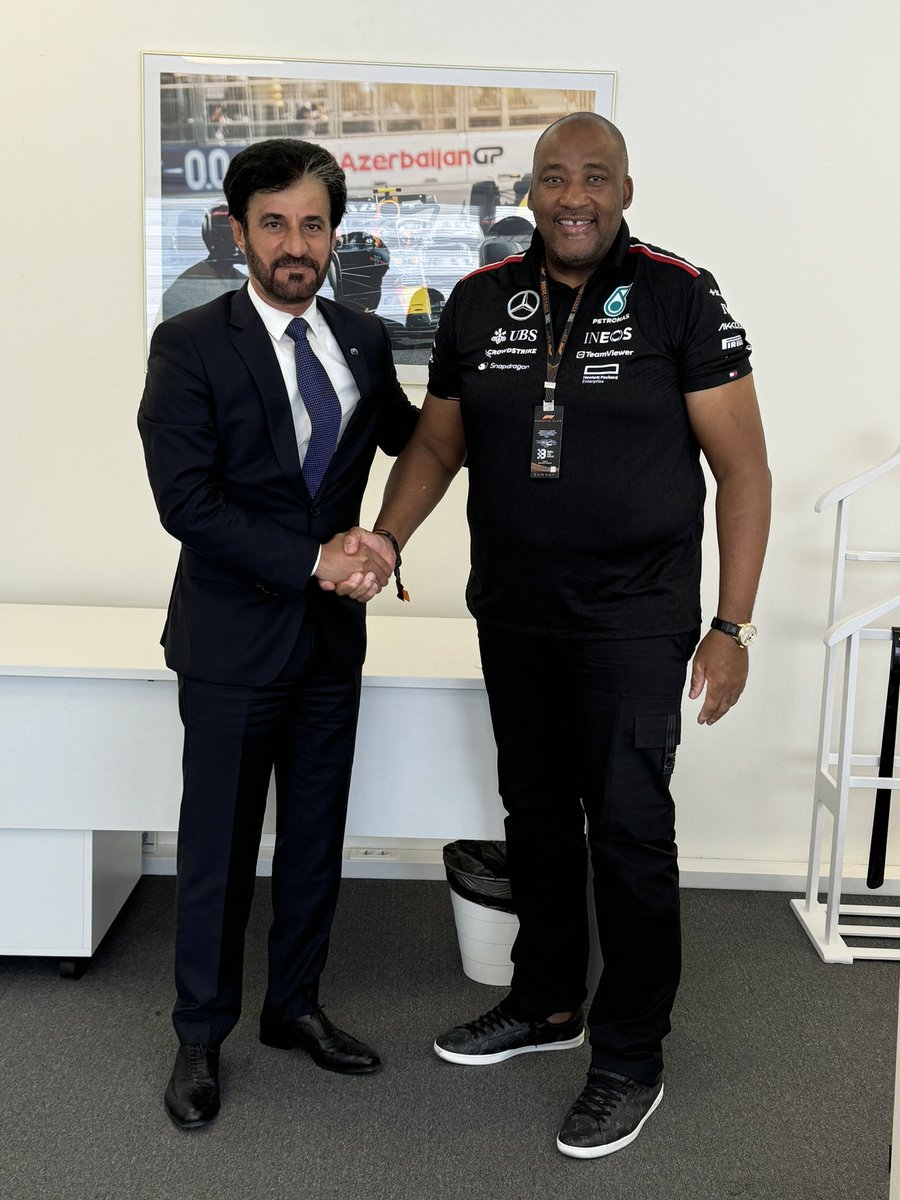 I had a extremely good meeting with President  Mohammed Ben SULAYEM of <a href="/fia/">FIA</a>, we discussed recognising spinning, support for our F1 bid and more inclusion for underprivileged ppl in different motorsport. I left the meeting highly impressed with President  Mohammed Ben SULAYEM.