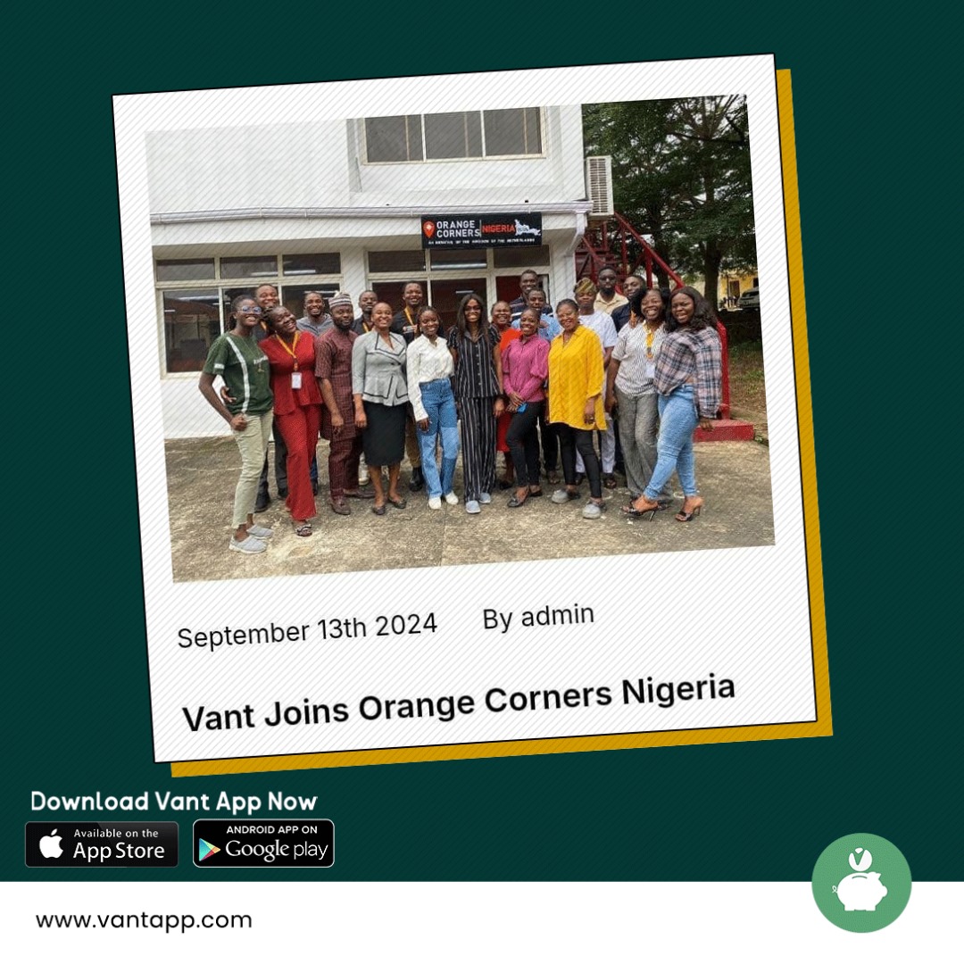 vantappafrica's tweet photo. Vant has been accepted into Orange Corners Nigeria @orangecornersng, an initiative by the Kingdom of the Netherlands, in partnership with FATE Foundation.

Read more in our latest blog post (link in bio)

#vantapp
#betterdaysarehere https://t.co/TxjQzGcahb