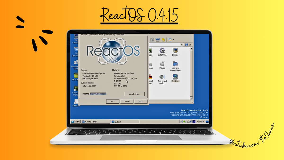 9to5Linux_'s tweet image. @reactos  0.4.15 | #Windows NT Architecture | Not a Linux | None of The UNI... youtu.be/X-oQBQq32oA?fe… via @YouTube @reactositalia @ReactOSPH @reactos_tr @ReactOS_es @reactosgerman @ReactOSCZSK