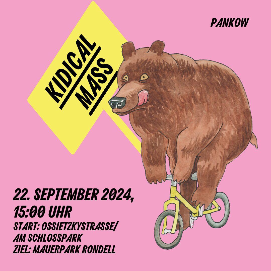 Luise Molling (@luisemolling) on Twitter photo Nächsten Sonntag ist wieder #Kidicalmass in #Pankow! Weil Kinder ein Recht auf sichere Wege haben - Infrastruktur bauen statt stoppen! <a href="/ADFC_Berlin/">ADFC Berlin e.V.</a> <a href="/radpankow/">Changing Pankow</a> <a href="/CyclistsBerlin/">Respect Cyclists e.V.</a> Nächsten Sonntag ist wieder #Kidicalmass in #Pankow! Weil Kinder ein Recht auf sichere Wege haben - Infrastruktur bauen statt stoppen! <a href="/ADFC_Berlin/">ADFC Berlin e.V.</a> <a href="/radpankow/">Changing Pankow</a> <a href="/CyclistsBerlin/">Respect Cyclists e.V.</a>