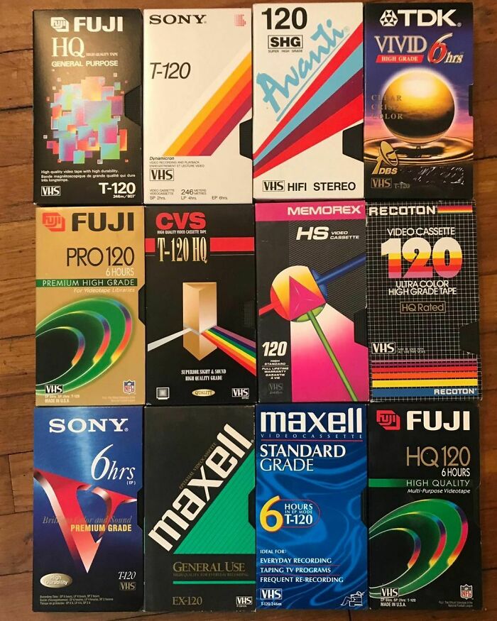 Let’s all take a moment to appreciate blank VHS cassette packaging design trends