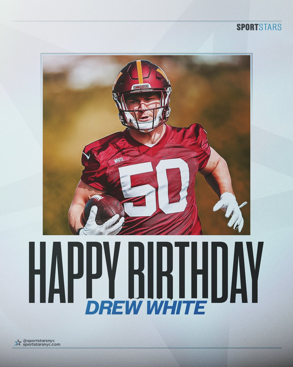 Happy Birthday to <a href="/NFL/">NFL</a> Vet <a href="/Drew_white11/">Drew White</a>!! #SportstarsFamily #AnotherYearStronger