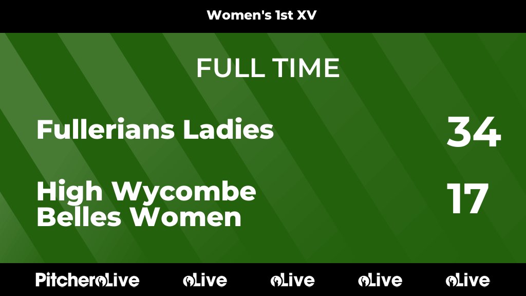 FULL TIME: Fullerians Ladies 34 - 17 High Wycombe Belles Women
#FULHIG #Pitchero
fullerians.co.uk/teams/156185/m…